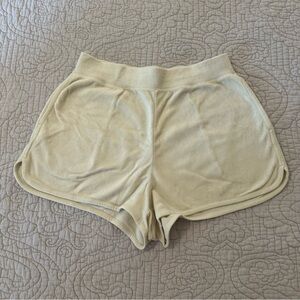 Cream Uniqlo Terry Shorts